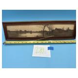 19 Century Panoramic Landscape Etching