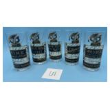 Set of 5 Georges Briard Muddled Wisdom MCM glasses