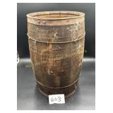 Small Vintage barrel--Nail Keg