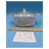 Corning Ware lidded casserole,