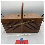 Vintage Sewing Basket, with Florist supplies