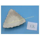 Vintage LENOX Triad Leaf Embossed Triangle Candy