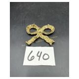 Brass Bow wall hanging