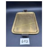 Vintage Brass Serving Tray