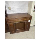 Victorian antique oak buffet, features