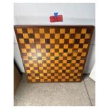 Vintage Wooden Chess Table
