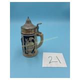 Beer Stein from Western Germany Pewter Lid