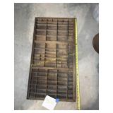 Vintage Wooden Printers Tray Drawer