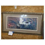 Vintage framed Dove print