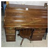 Roll top desk 56'L x 30ï¿½ W x 49ï¿½ T