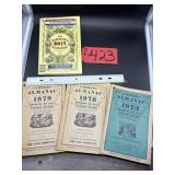 4 Farmers Almanacs, 1973,1978, 1979,  2017