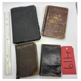 Lot(4) of Religious books,  1882 German Song book,