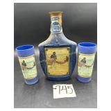 Jim Beams 4/5 Qt Whiskey Decanter bottle