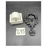 Vintage White Ceramic Stamp or Envelope Moistener