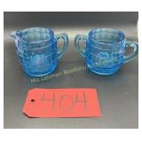Indiana Glass Tiara Sugar and Creamer
