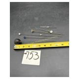 Antique Hat Pins (7 Total)