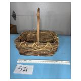 Vintage twig basket