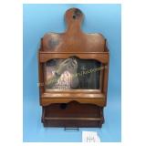 Vintage wood kitchen shelf