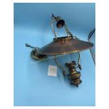 Vintage Hanging Lamp Brass Trawler