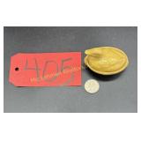 Yellow Ware Individual Duck on nest salt--Mini