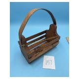 Antique wooden basket