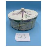 Vintage Guildcraft carousel merry-go-round tin box