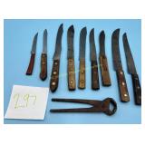 Lot of Primitive Knives and Tools