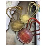 3- Vintage Thonet-style Bentwood cafe chairs