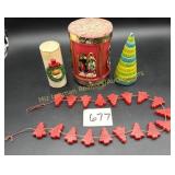 One Strand of Christmas Tree Wax, Large Vintage