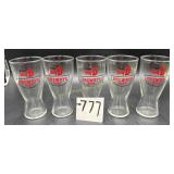 Big D Drewry's Beer Glasses--Set of 5