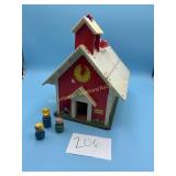 Vintage 1971 Fisher-Price Play Family School House