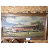 Antique Eric Sloane framed print 'Nostalgic