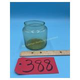 MCM Amber glass Scales Vase, Amber jar