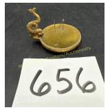 Vintage Gold metal pincushion