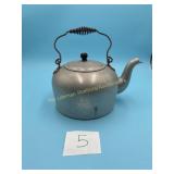 Vintage WearEver Aluminum Tea Kettle with coiled