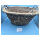 Vintage Wicker Laundry Basket