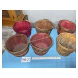 6 Old Berry baskets