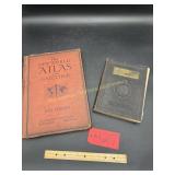 2 Vintage World Atlas, 1921 edition, 1928 edition