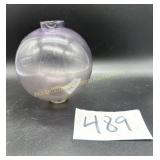 Antique Purple glass lightening rod ball