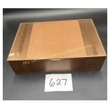 Vintage box with cooper accents