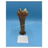 Carnival Glass Fluted Vase