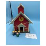 Vintage 1971 Fisher-Price Play Family School House