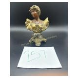 Antique Art Nouveau style bust sculpture