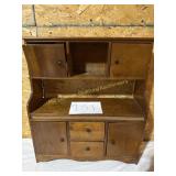 Antique Doll sized Wooden Hutch