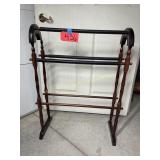Dark stained Quilt rack