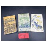 3-Civil books, Gettysburg, Antietam, Civil War