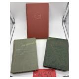3- Vintage  School themed books, Sentence and
