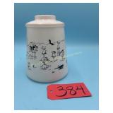 BC Frosted glass cookie jar