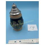 Western Germany Beer Stein with Pewter Lid