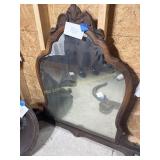 Large Antique Wood frame mirror